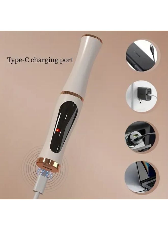 Red Lexihan USB Rechargeable Heated Eyelash Curler 3 Temperature Settings Long Lasting Curl - Image 5